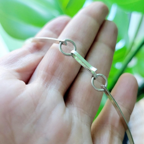 Vintage Mexican Alpaca Silver Abalone Shell Ornate Bib Necklace - Picture 8 of 16